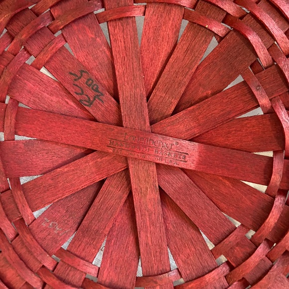 Vintage Longaberger baskets lot of 3, Valentines Day, heart shaped 2004-2005 - Picture 14 of 16